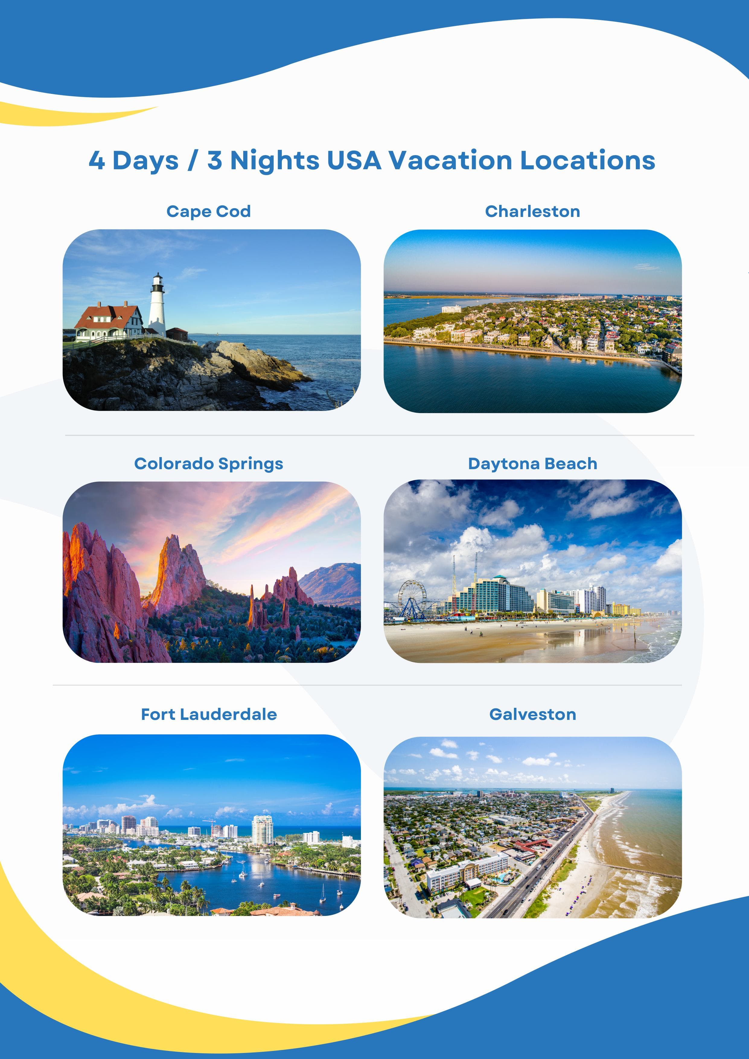 NocoLiveGood Vacation Options