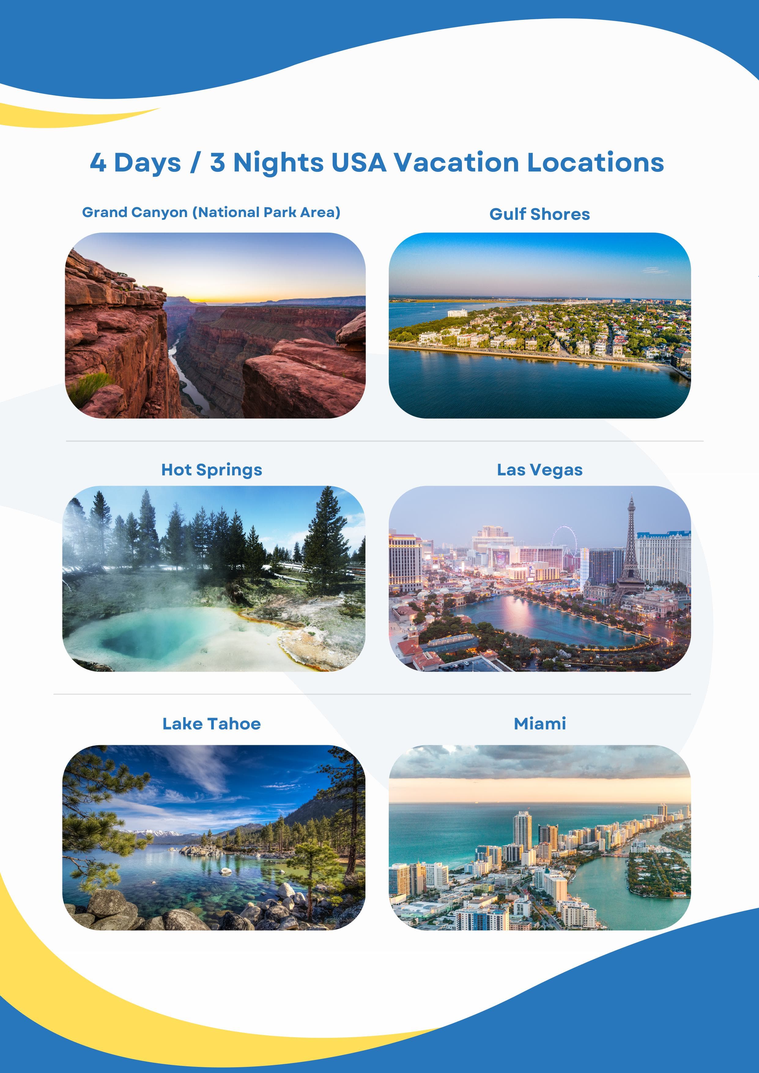 NocoLiveGood Vacation Options